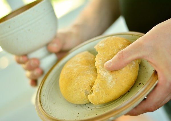 Communion bread and cup