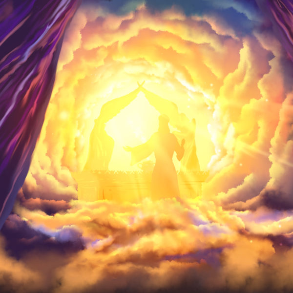 Depiction of the Holy of Holies in heaven