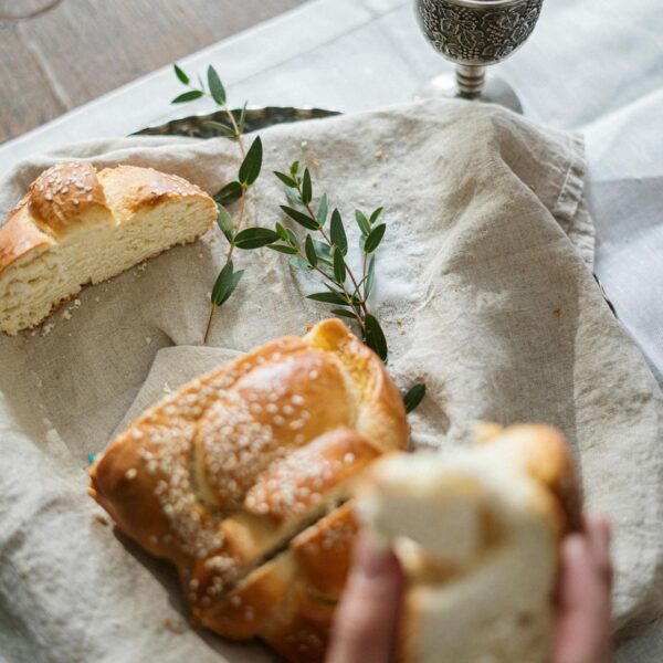 The Marriage Covenant--challah bread and wine