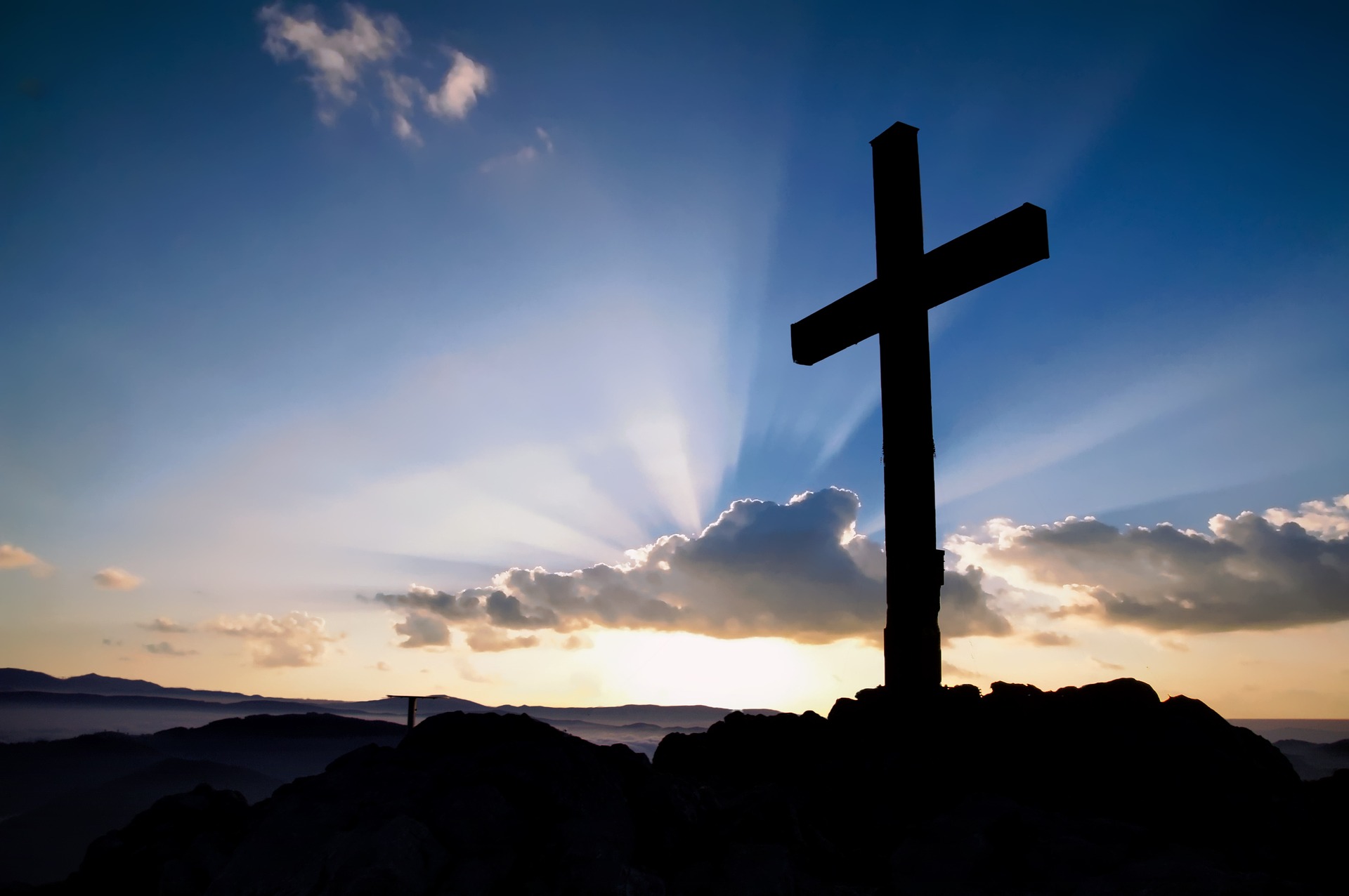 Cross on a hill